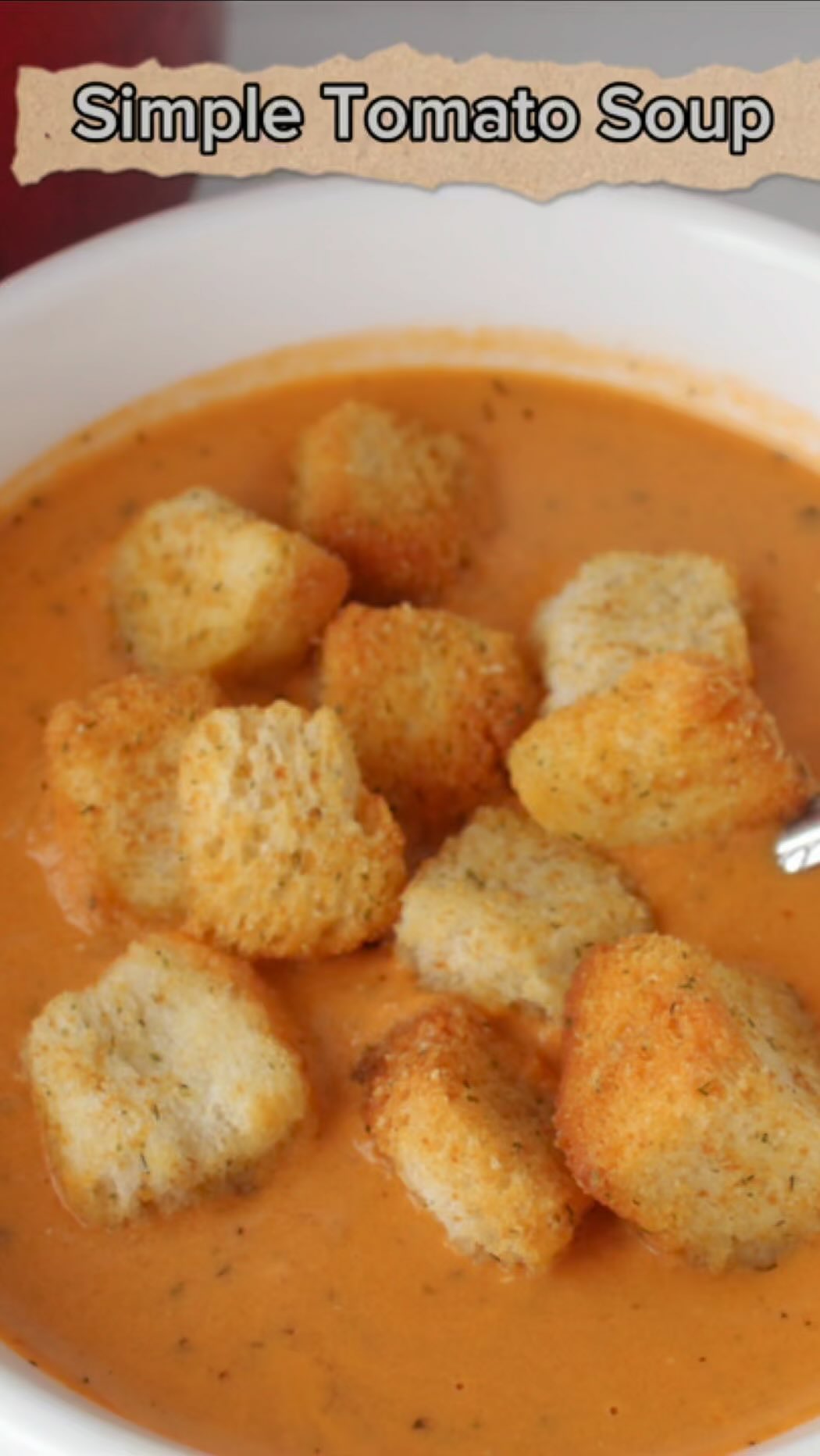 It’s soup season, even thought the weather is still warm 😂. Here is my Simple Tomato Soup with Cream Cheese Under 30 Minutes. This soup is a great weeknight dinner because it takes less than 30 minutes.  #soup #tomatosoup #soupseason #souprecipe #easydinner #easydinnerideas #easydinners #under30minutes #chcikenbroth #ceamcheese #healthyfood